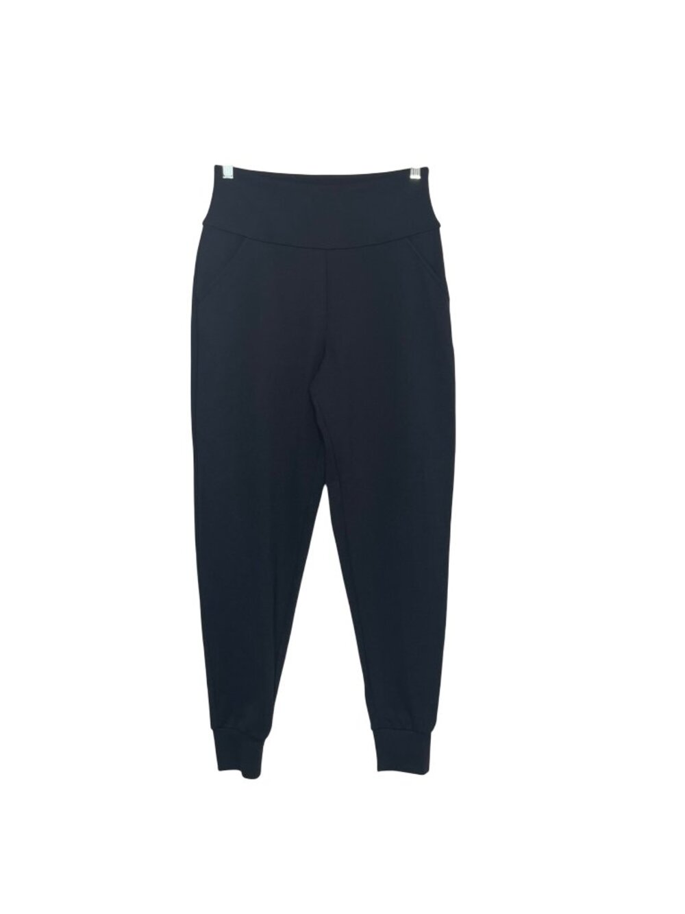 Spanx Assets High Rise Jogger Pants Medium Black New WOT Activewear